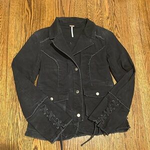 FREE PEOPLE vintage look collared jacket